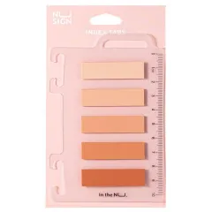 σελιδοδείκτες deli film bopp nusign pink 44x12mm 5x20 φύλλα - Deli