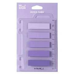 σελιδοδείκτες deli film bopp nusign purple 44x12mm 5x20 φύλλα - Deli