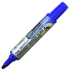 Μαρκαδόρος pentel permanent maxiflo nlm50 μπλε - Pentel