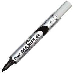 Μαρκαδόρος πίνακα pentel maxiflo λεπτός μαύρος - Pentel
