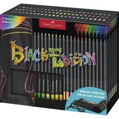 Ξυλομπογιές faber castell black edition 72 τεμάχια +κασετίνα roll up - Faber castell