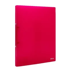 Ντοσιέ metron πλαστικό a4 2cm 2 κρίκοι transparent red - Metron