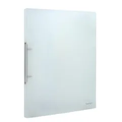 Ντοσιέ metron πλαστικό a4 2cm 2 κρίκοι transparent white - Metron