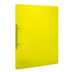 Ντοσιέ metron πλαστικό a4 2cm 2 κρίκοι transparent yellow - Metron