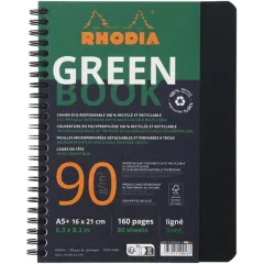 σημειωματαριο σπιράλ rhodia greenbook α5 ριγέ 80 φύλλα - Rhodia