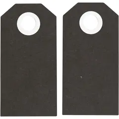 Καρτελάκια manilla tags 250γρ. 6χ3cm 20 τεμάχια μαύρο - Deco
