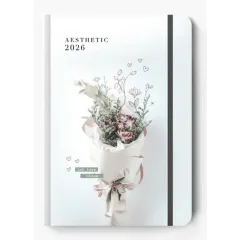 Ημερολόγιο ημερήσιο adbook 2026 aesthetic 12x17cm ανθοδέσμη - Adbook