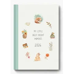 Ημερολόγιο ημερήσιο adbook 2026 cosy 14x21cm γάτα - Adbook