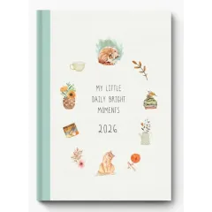 Ημερολόγιο ημερήσιο adbook 2026 cosy 17x25cm γάτα - Adbook