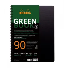 σημειωματαριο σπιράλ rhodia greenbook α4 ριγέ 80 φύλλα - Rhodia