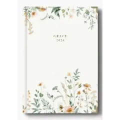 Ημερολόγιο ημερήσιο adbook 2026 grace 12x17cm boho flowers - Adbook