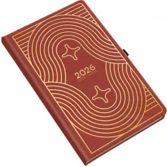 Ημερολόγιο ημερήσιο gatsby 2026 13x21cm κόκκινο - Uni