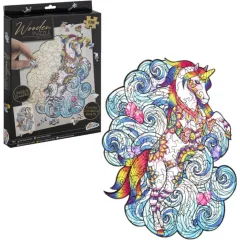 παζλ ξύλινο moxy 30x22cm unicorn 130 κομμάτια 7+ - Moxy