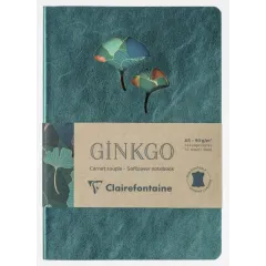 σημειωματάριο clairefontaine ginko α5 ριγέ δερμάτινο - Clairefontaine