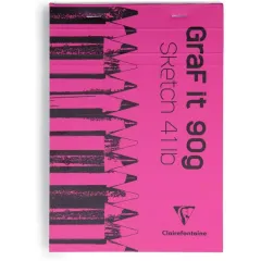 Μπλοκ σχεδίου clairefontaine graf'it a5 sketch pad 80 φύλλα - Clairefontaine