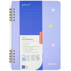 σημειωματάριο σπιράλ με κουκίδες kikkerland bullet journal α5 96 φύλλα ριγέ - Kikkerland