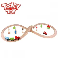 Ξύλινο παχνίδι tooky toy tkc348 τρένο 3+ - Tooky toy