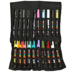 σετ μαρκαδόροι uni posca art starter kit σε υφασμάτινη θήκη 20 τεμαχίων - Uni