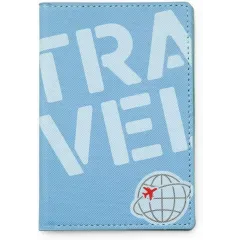 Θήκη διαβατηρίου travel kikkerland μπλε - Kikkerland