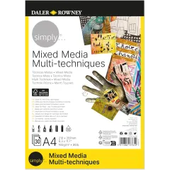 Μπλοκ daler rowney a4 simply mixed media pad 160gr 30 φύλλα - Daler rowney