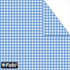 χαρτόνι διπλής οψης fabi 50x70cm 220 gr. καρό μπλε - Fabi