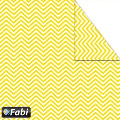 χαρτόνι διπλής οψης fabi 50x70cm 220 gr. ζιγκ ζαγκ κίτρινο - Fabi