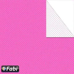 χαρτόνι διπλής οψης fabi 50x70cm 220 gr. μίνι πουά ροζ - Fabi