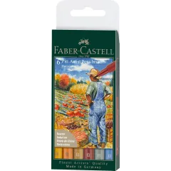 Μαρκαδόροι faber castell pitt harvest σετ 6 τεμάχια - Faber castell