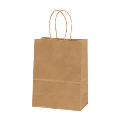 τσάντα συσκευασίας χάρτινη κραφτ καφέ 26x38x11cm πακέτο 25 τεμαχίων - Metron