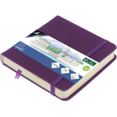Μπλοκ σχεδίου kangaro sketchbook 12x12cm 160 σελίδες 140gr purple - Kangaro