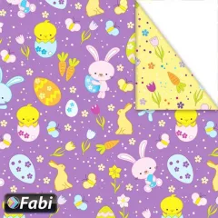 χαρτόνι 50x70cm 300gr bunny purple - Fabi