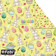χαρτόνι 50x70cm 300gr watercolor bunny - Fabi
