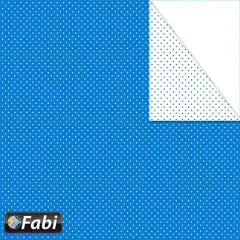 χαρτόνι διπλής οψης fabi 50x70cm 220 gr. μίνι πουά μπλε - Fabi