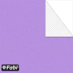 χαρτόνι διπλής οψης fabi 50x70cm 220 gr. μίνι πουά μωβ - Fabi