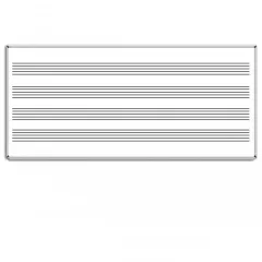 πίνακας μουσικής με πεντάγραμμο typotrust 120x140cm και μεταλλική κορνίζα - Typotrust