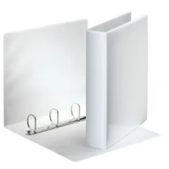 Ντοσιέ παρουσίασης λευκό 32x26x7cm 4 κρίκοι με θήκη στο εξώφυλλο - 