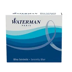 Αμπούλες waterman ink 6 τεμάχια mini int'l cartridges flor. blue - Waterman
