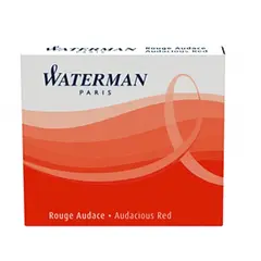 Αμπούλες waterman ink 6 τεμάχια mini int'l cartridges red - Waterman