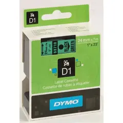 Κασέτα ετικετογράφου dymo d1 53719 24mmx7m black  on green - Dymo