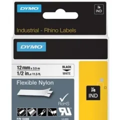 Κασέτα ετικετογράφου dymo rhino 12mmx3.5m flex.nylon tape white - Dymo