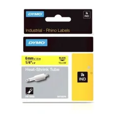 Κασέτα ετικετογράφου dymo rhino 6mmx1.5m heat shrink tube yellow - Dymo