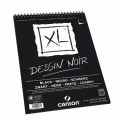Μπλοκ canson dessin noir black  a4 150gr 40 φύλλα - Canson