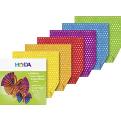 χαρτί origami 20x20cm heyda 75562 polka dots 66 φύλλα - Heyda
