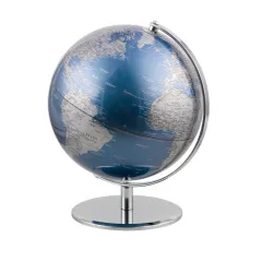 υδρόγειος σφαίρα troika planet μπλε-ασημί 25cm - Troika