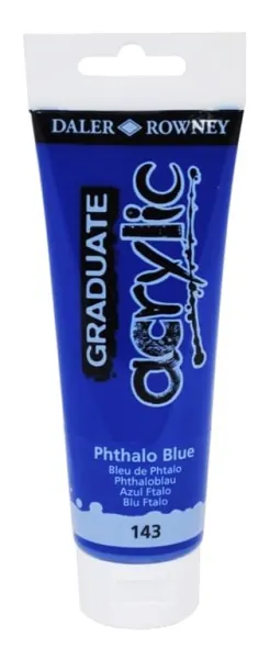 Ακρυλικό χρώμα daler rowney 120ml phthalo blue 143 - Daler rowney