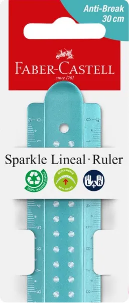 χάρακας faber castell sparkle 30cm - Faber castell