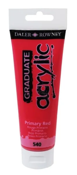 Ακρυλικό χρώμα daler rowney 120ml primary red 540 - Daler rowney