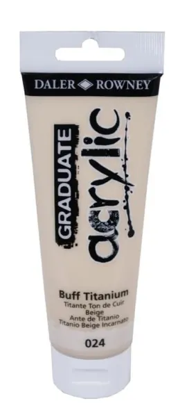 Ακρυλικό χρώμα daler rowney 120ml buff titanium 024 - Daler rowney