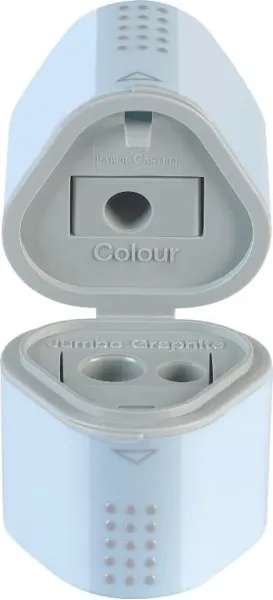 Ξύστρα faber castell trio box sky blue - Faber castell