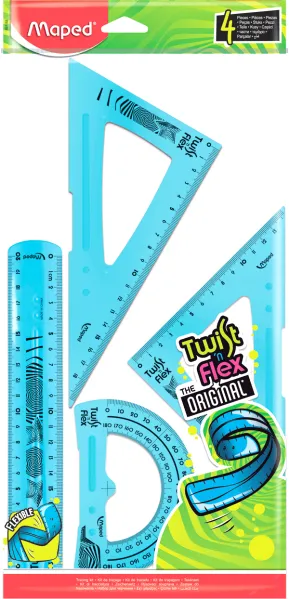 Γεωμετρικά οργανα maped twist n flex 20cm 4 τεμάχια - Maped